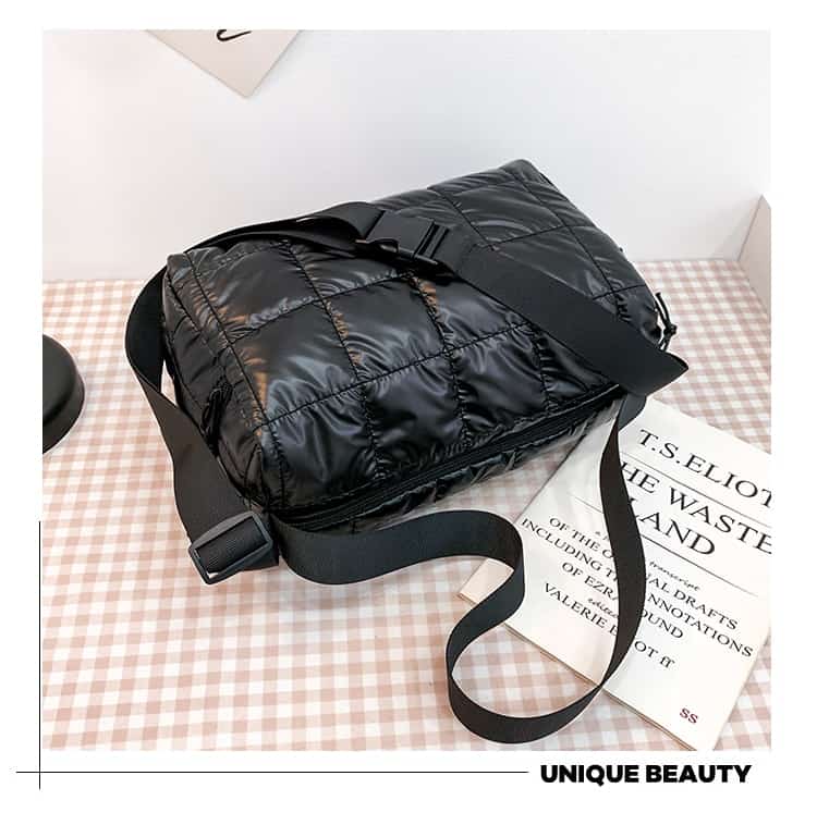 Bolso cruzado informal para mujer, bandolera de hombro de gran capacidad, para invierno, 2021