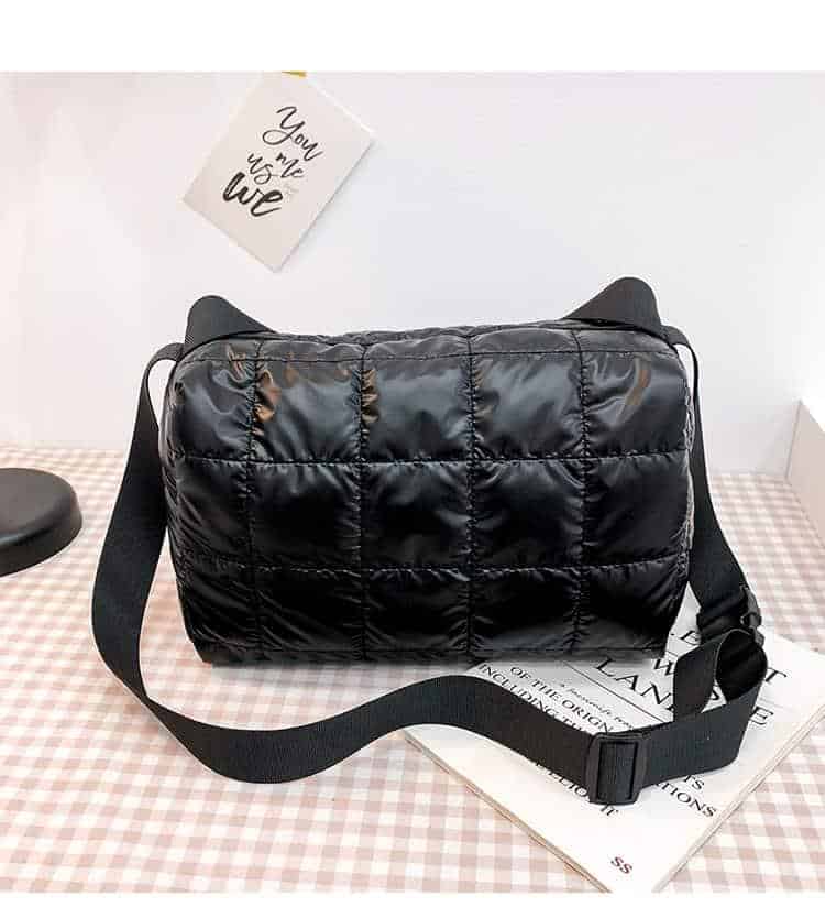 Bolso cruzado informal para mujer, bandolera de hombro de gran capacidad, para invierno, 2021