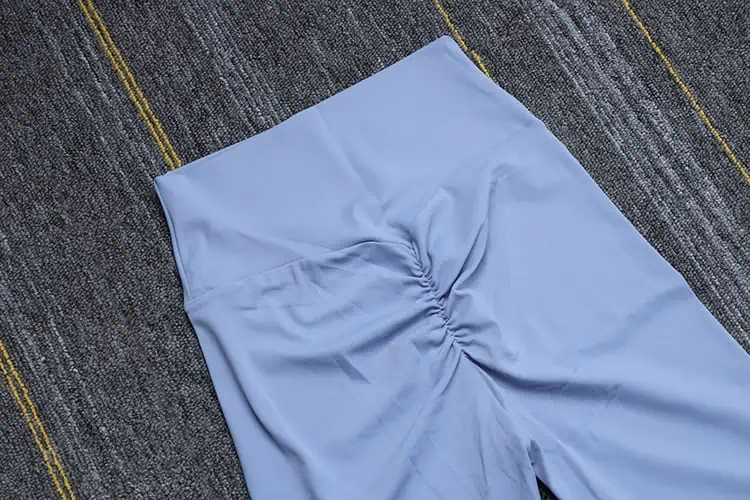 SOISOU-mallas de Yoga para mujer, pantalones de Color sólido sin costuras, de cintura alta, elásticos