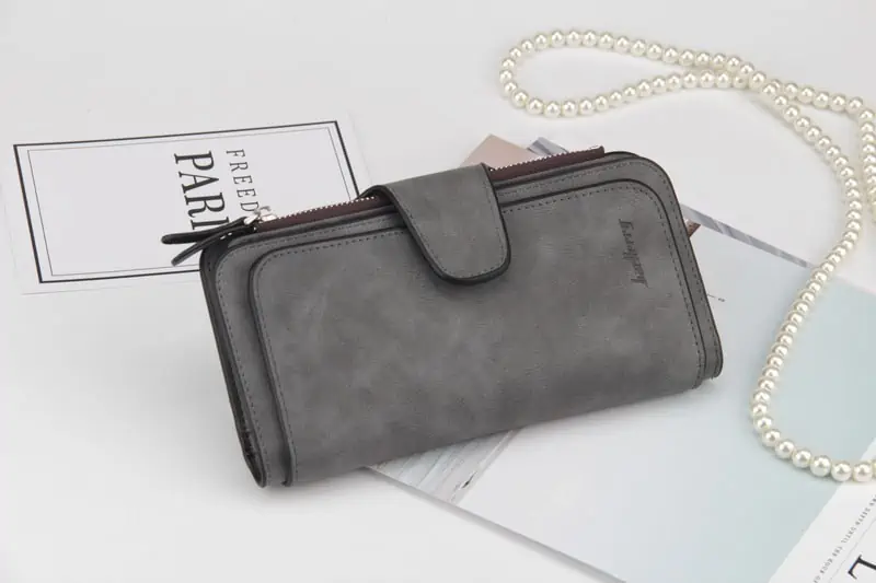 Cartera de diseñador de lujo para mujer, cartera larga de tres pliegues con múltiples posiciones, monedero multifunción, tarjetero, novedad de 2021