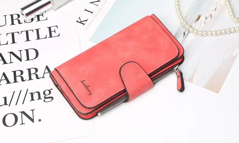 Cartera de diseñador de lujo para mujer, cartera larga de tres pliegues con múltiples posiciones, monedero multifunción, tarjetero, novedad de 2021