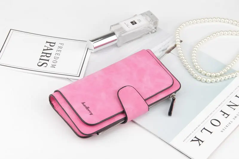 Cartera de diseñador de lujo para mujer, cartera larga de tres pliegues con múltiples posiciones, monedero multifunción, tarjetero, novedad de 2021