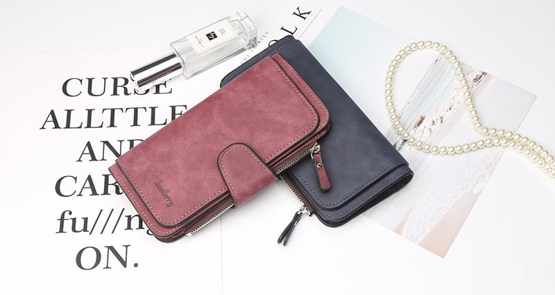 Cartera de diseñador de lujo para mujer, cartera larga de tres pliegues con múltiples posiciones, monedero multifunción, tarjetero, novedad de 2021