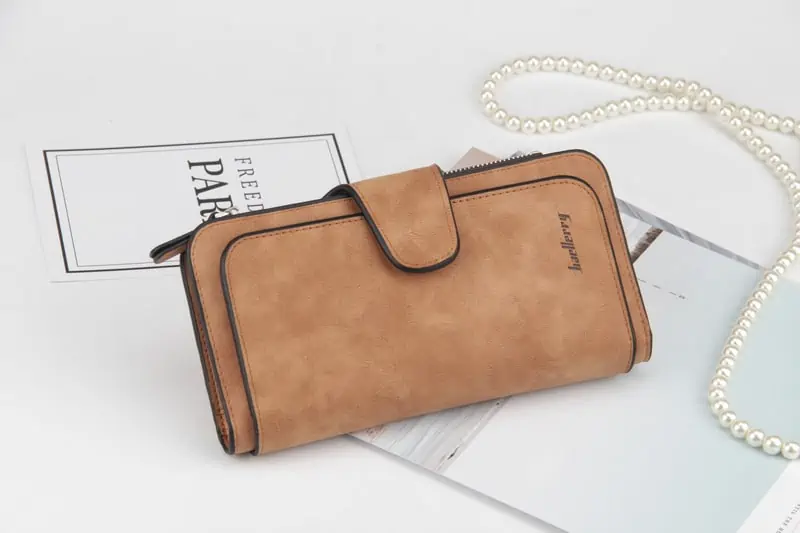 Cartera de diseñador de lujo para mujer, cartera larga de tres pliegues con múltiples posiciones, monedero multifunción, tarjetero, novedad de 2021