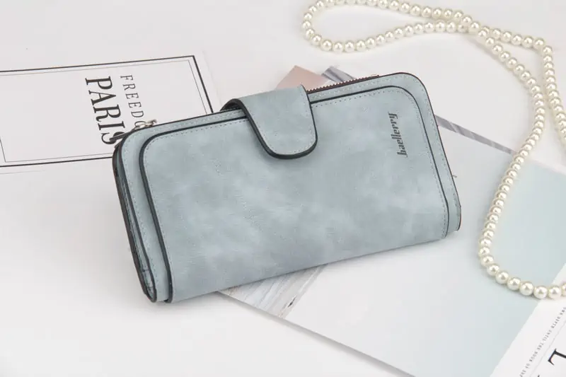 Cartera de diseñador de lujo para mujer, cartera larga de tres pliegues con múltiples posiciones, monedero multifunción, tarjetero, novedad de 2021