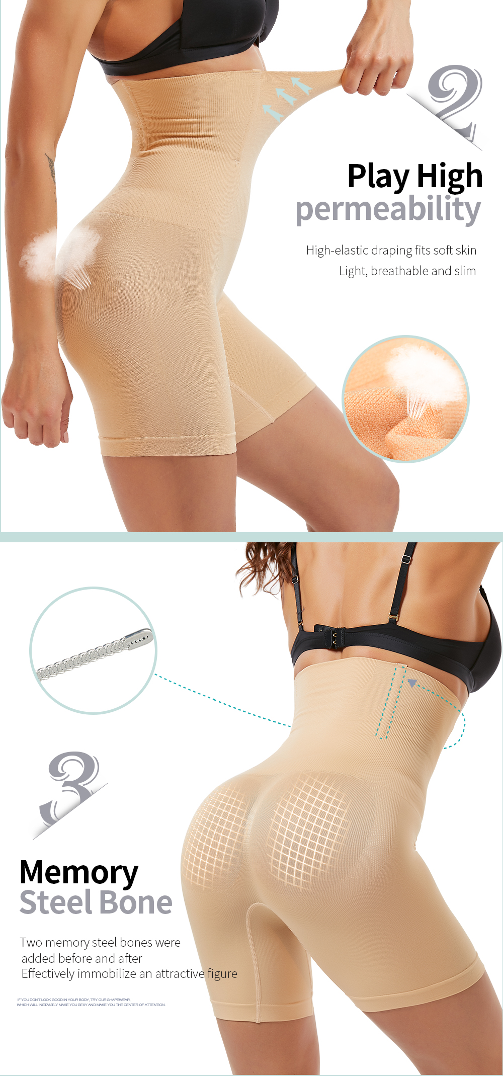 Corsé de Cintura Alta para Moldear el Cuerpo, Ropa Interior Moldeadora de Vientre, Ideal para Adelgazar y Pérdida de Peso