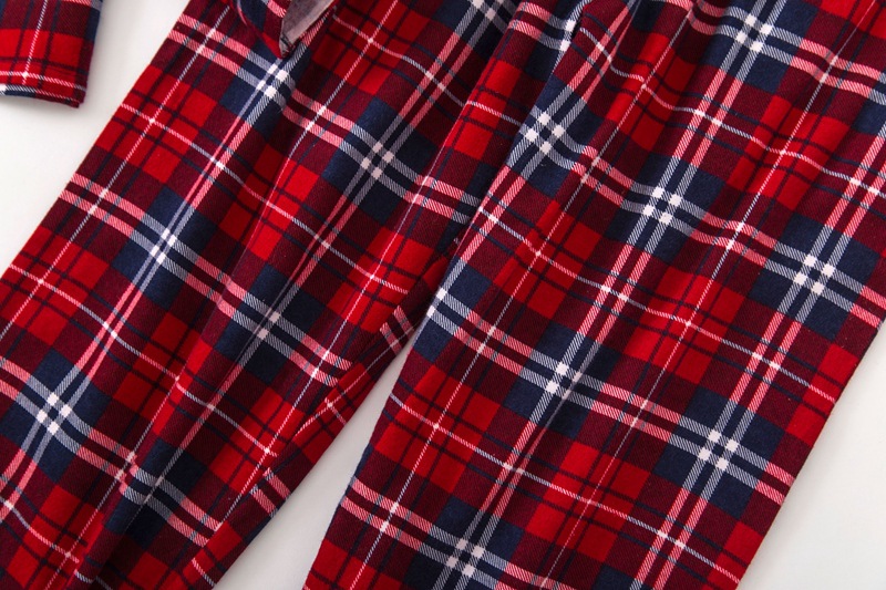 Pijamas de talla grande para mujer, ropa de S-XXXL de franela de algodón, traje para el hogar, otoño e invierno, Tops para dormir con estampado a cuadros