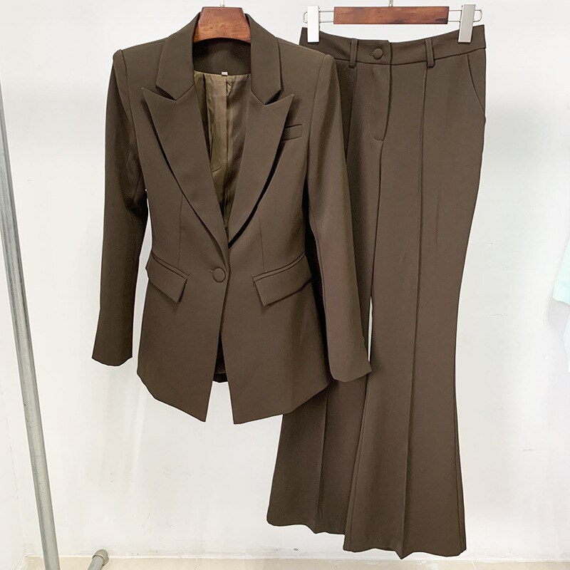 brown suits