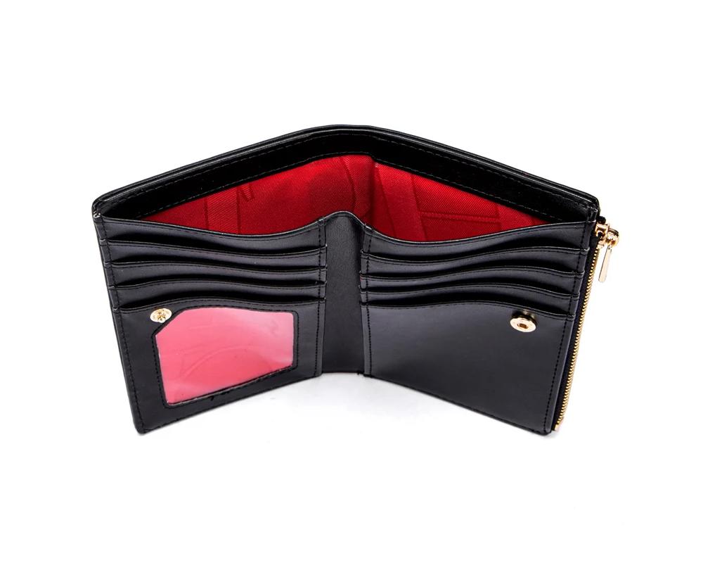 Chch Women's Small Wallet Simple Square Short Wallet Trifold Wallet Women's Coin Purse Luxury Bag Wallet Card Holder Portable