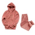 hooded dark pink