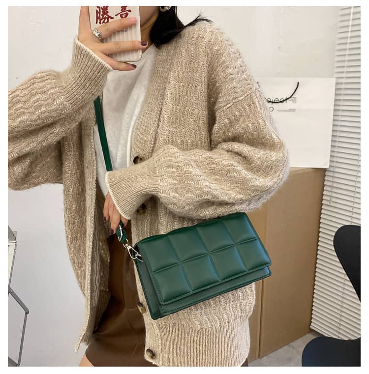 Bolso de hombro para mujer, bolsa femenina de un solo hombro literario de diseño, de tendencia, cruzado, para otoño e invierno, 2021